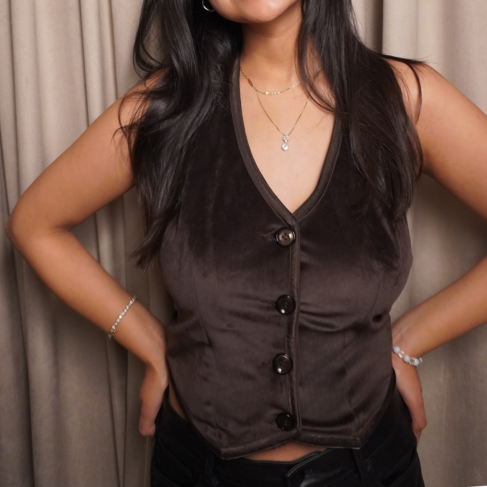 Hot Roast Velvet Vest