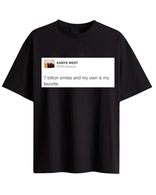 7 Billion Smiles Oversized Tees