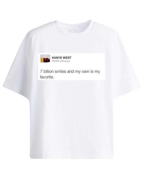 7 Billion Smiles Oversized Tees