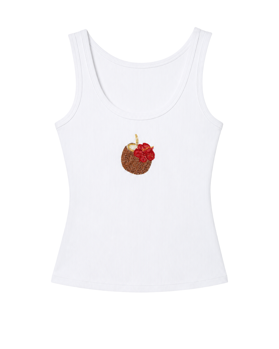 Coconut Beaded Tank
