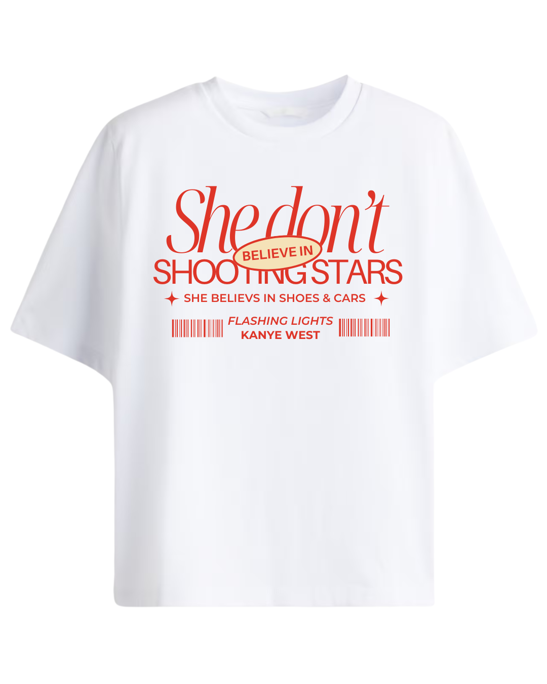 No Shooting Stars Oversized Tee