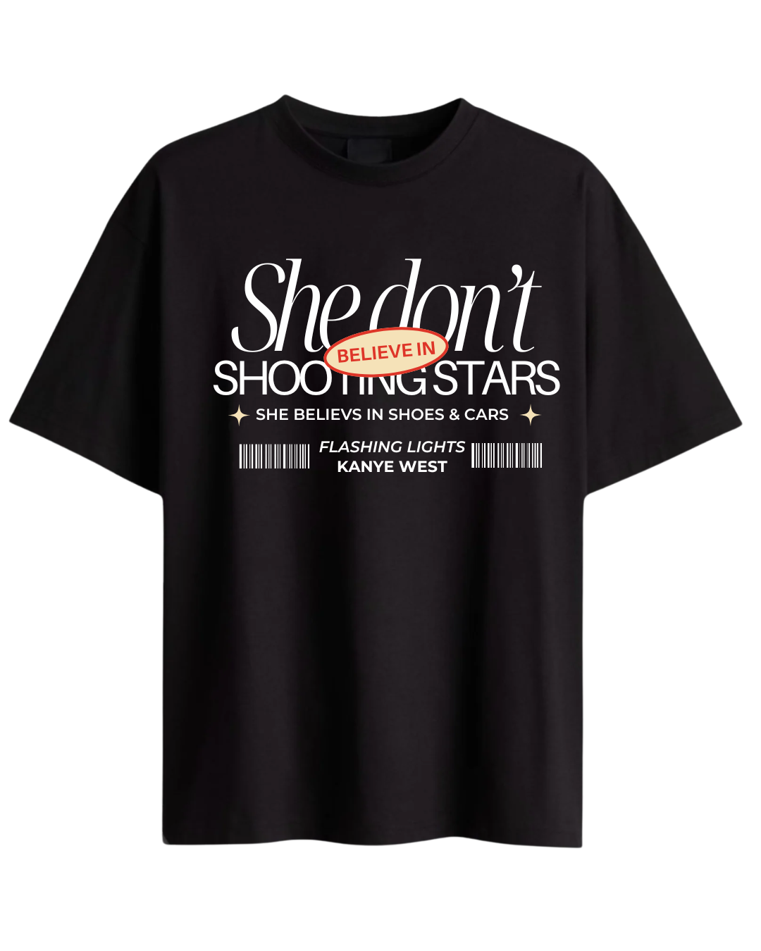 No Shooting Stars Oversized Tee