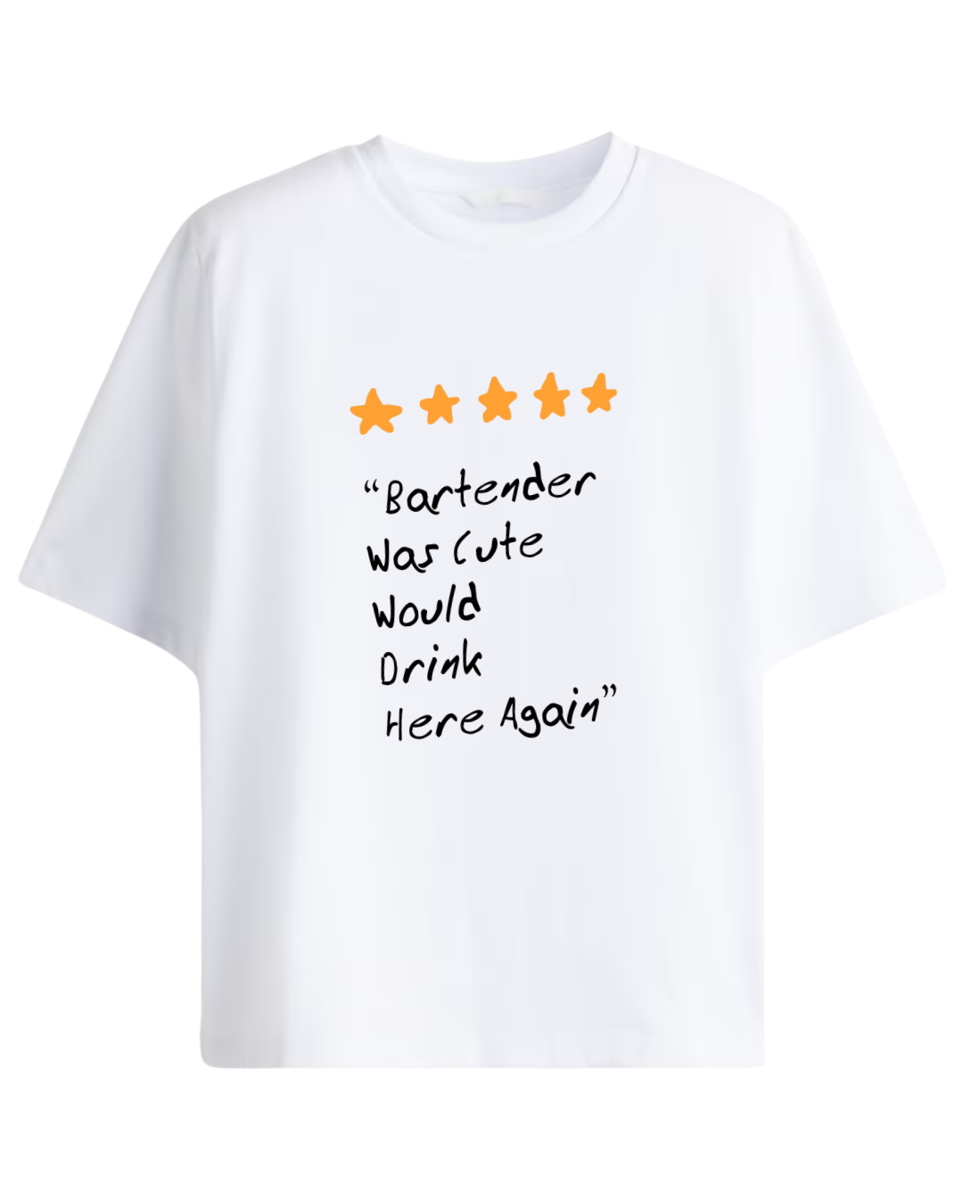 Cute Bartender Oversized Tee