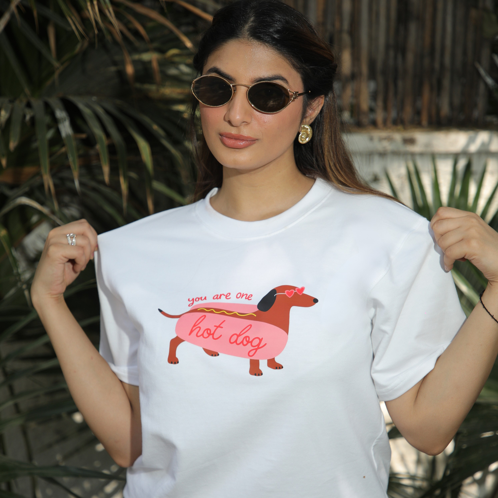 Hot Dog Energy Oversized Tee