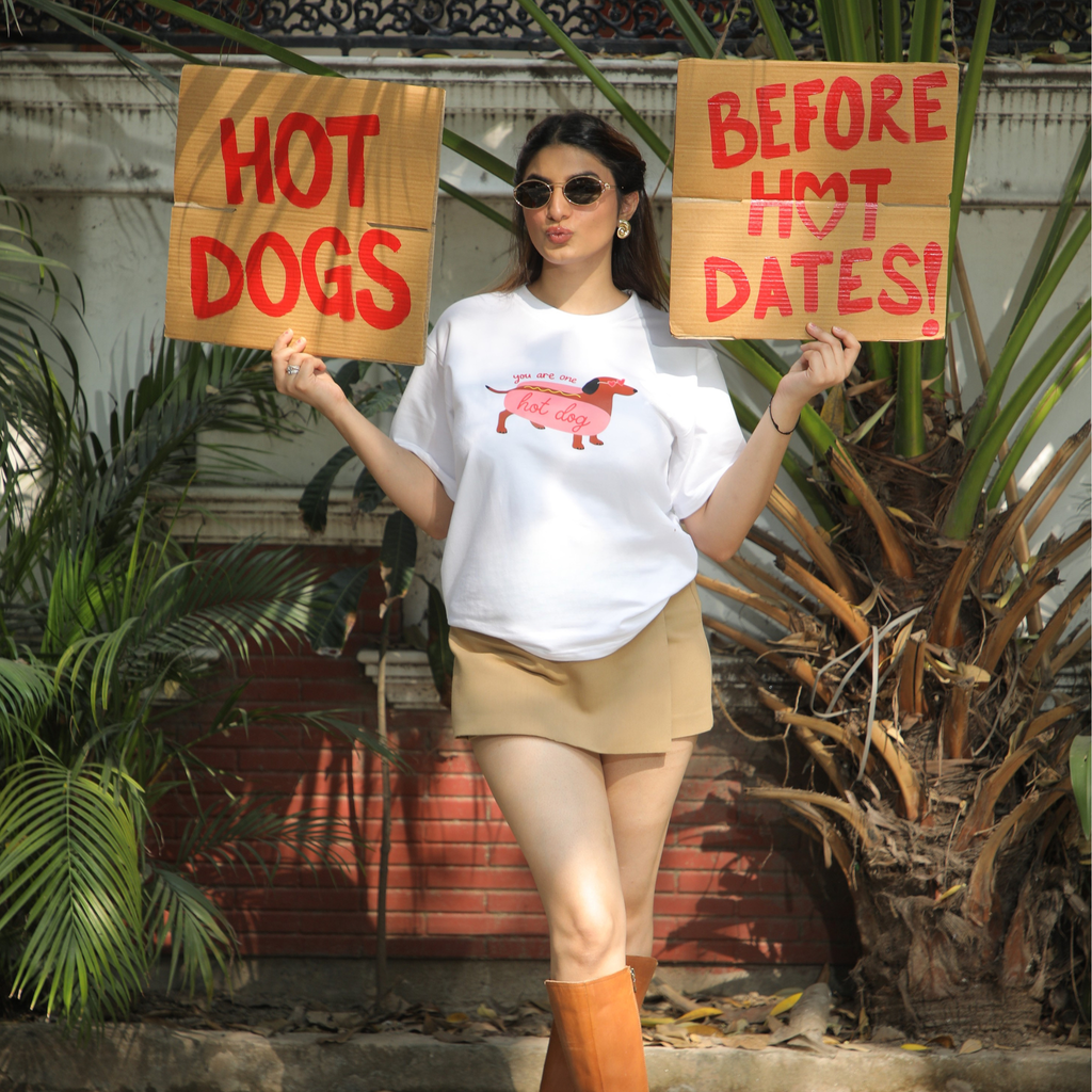 Hot Dog Energy Oversized Tee