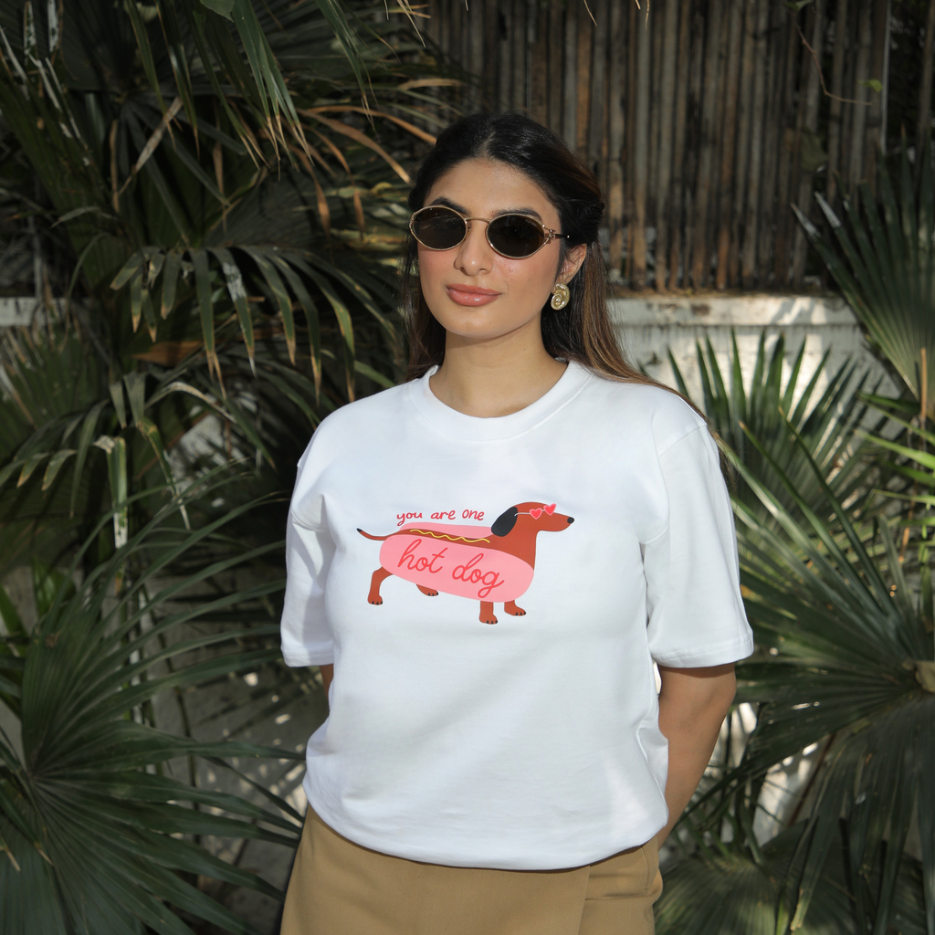 Hot Dog Energy Oversized Tee