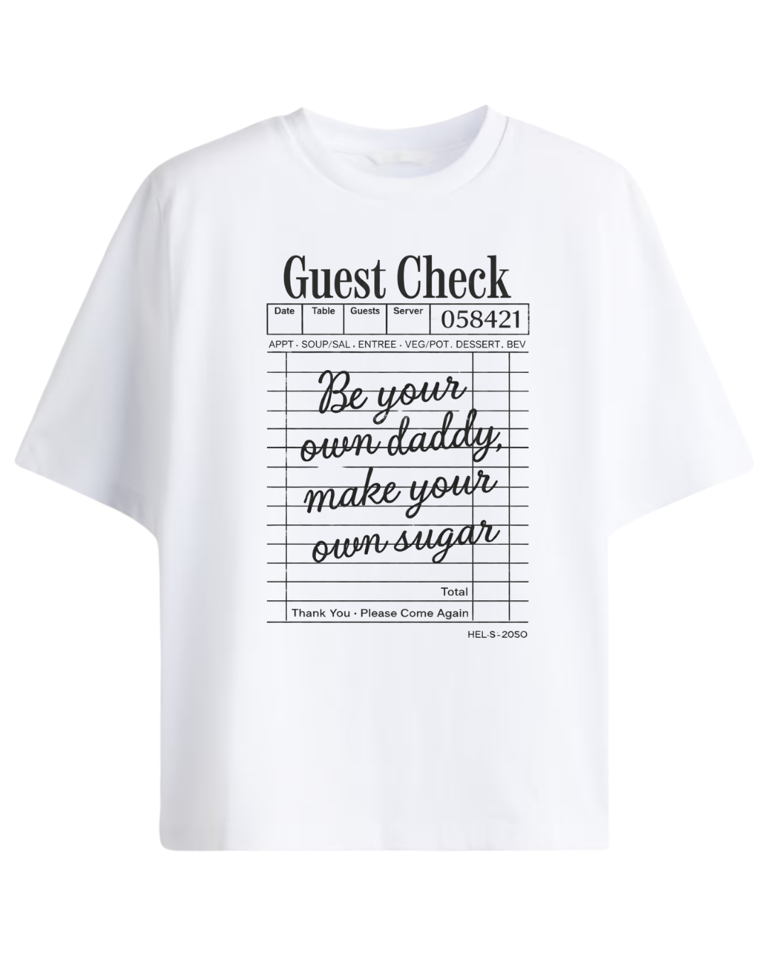 Checklist Oversized Tee