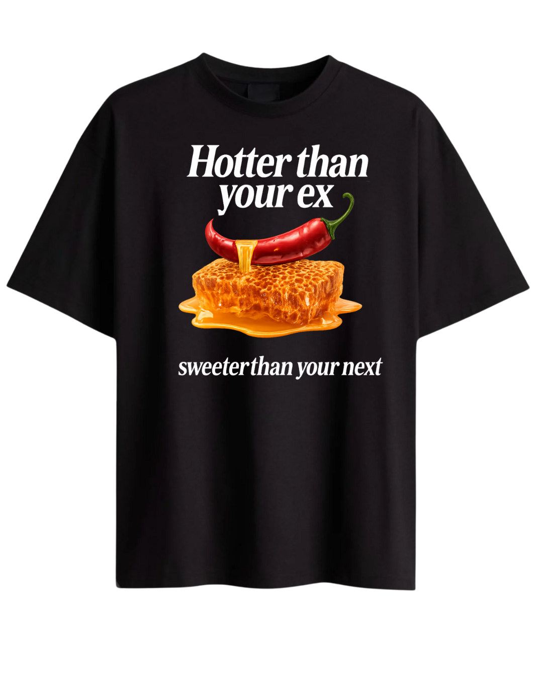 Hotter Oversized Tee (Black)