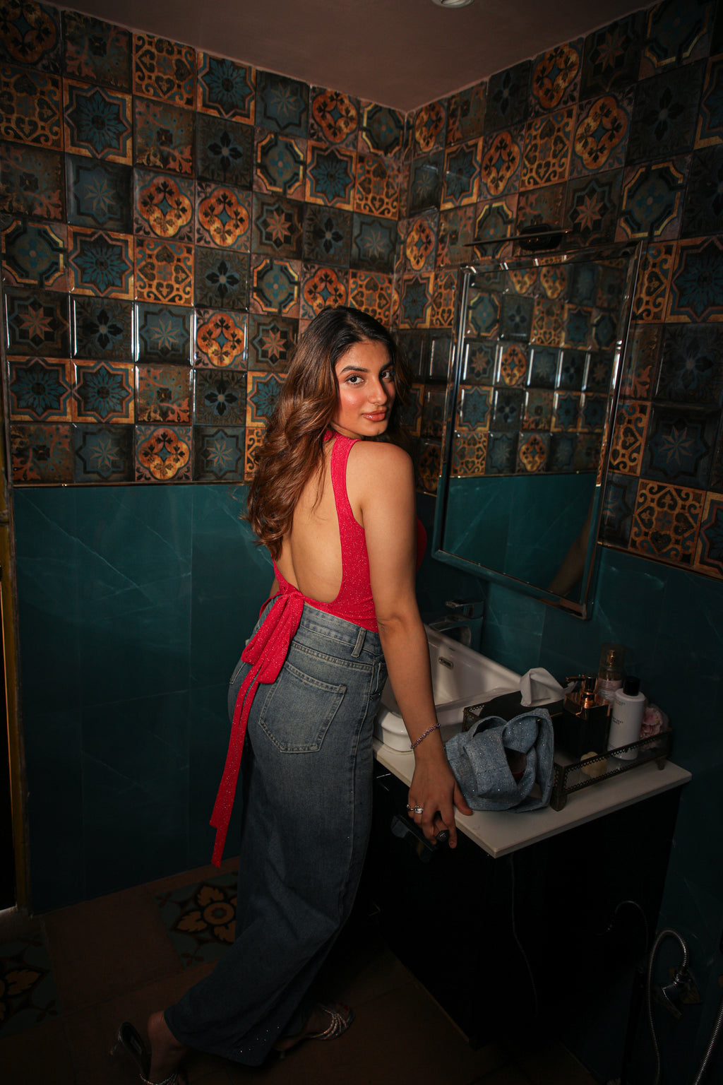 Bare Minimum Shimmer Top