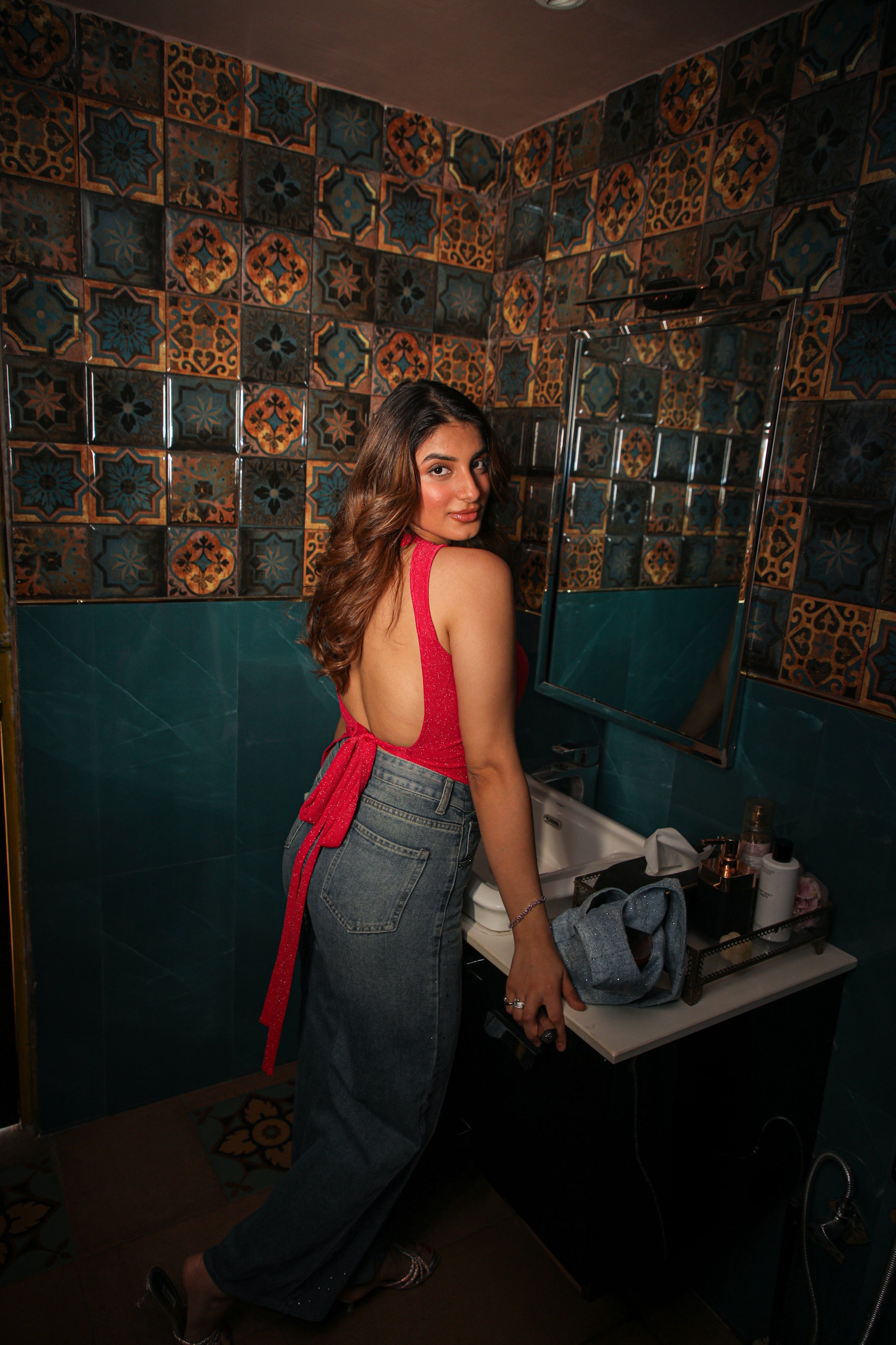 Bare Minimum Shimmer Top