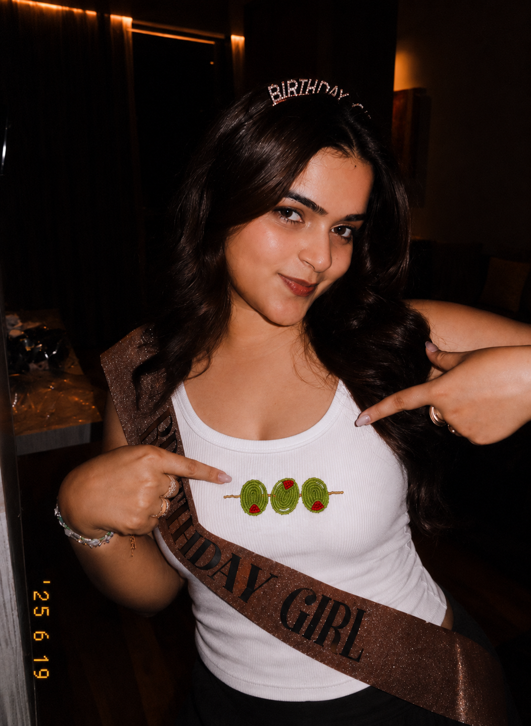 Olive Beaded Tank Top