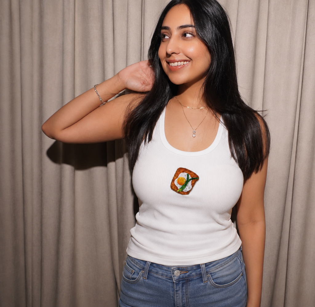 Sunny Side Up Beaded Tank Top