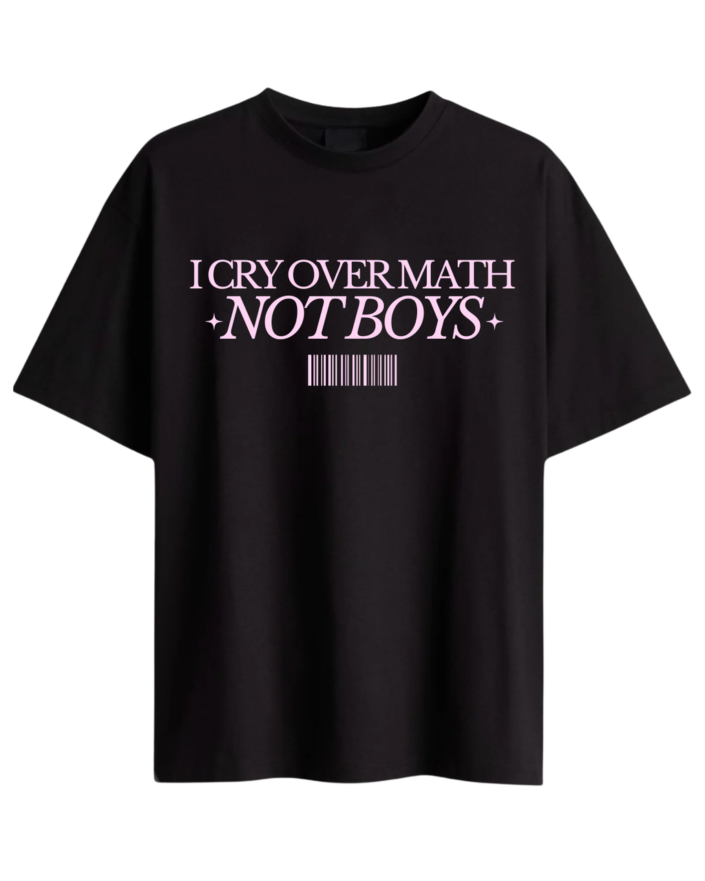 Cry Over Math Oversized Tee