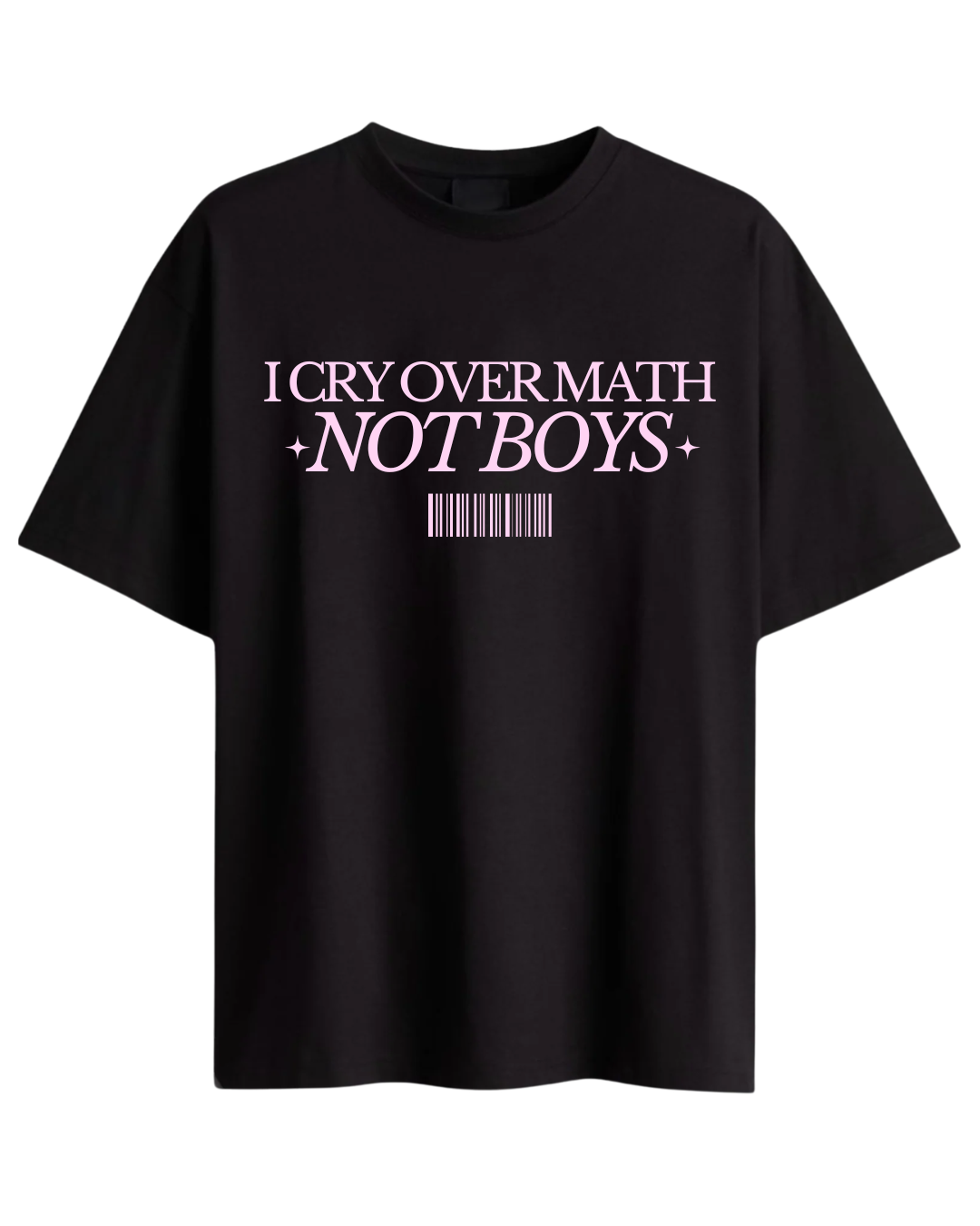 Cry Over Math Oversized Tee