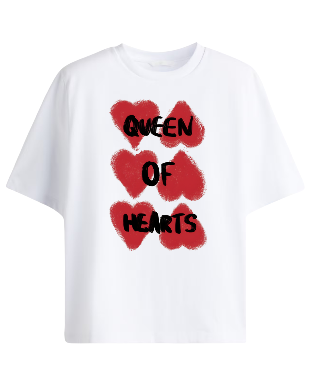 Queen of Hearts Oversized Tee