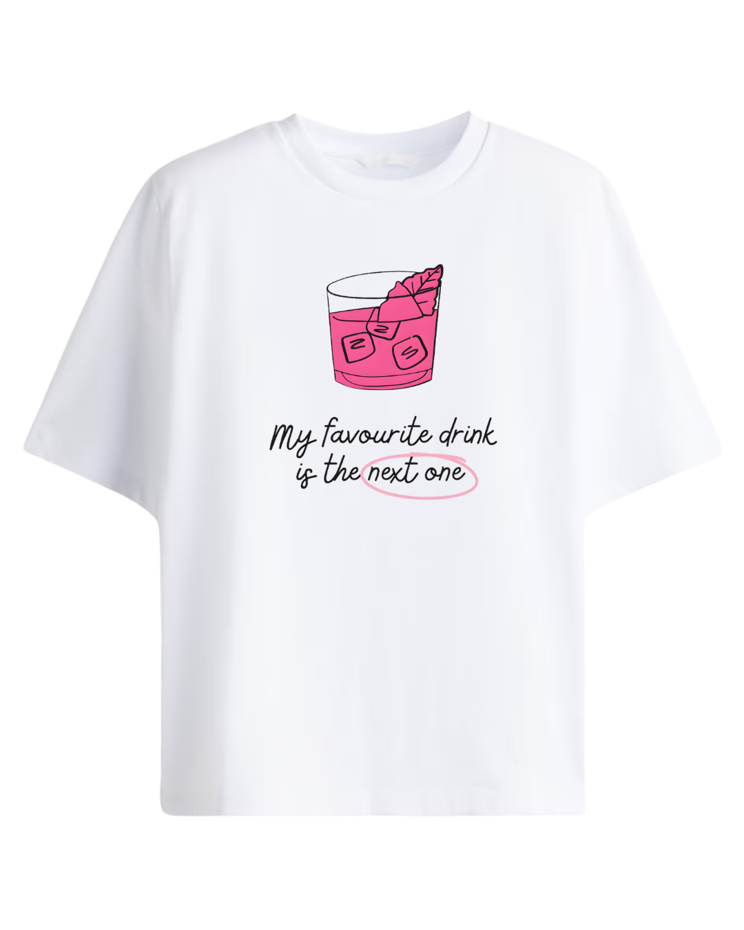 Next Drink Oversized Tee