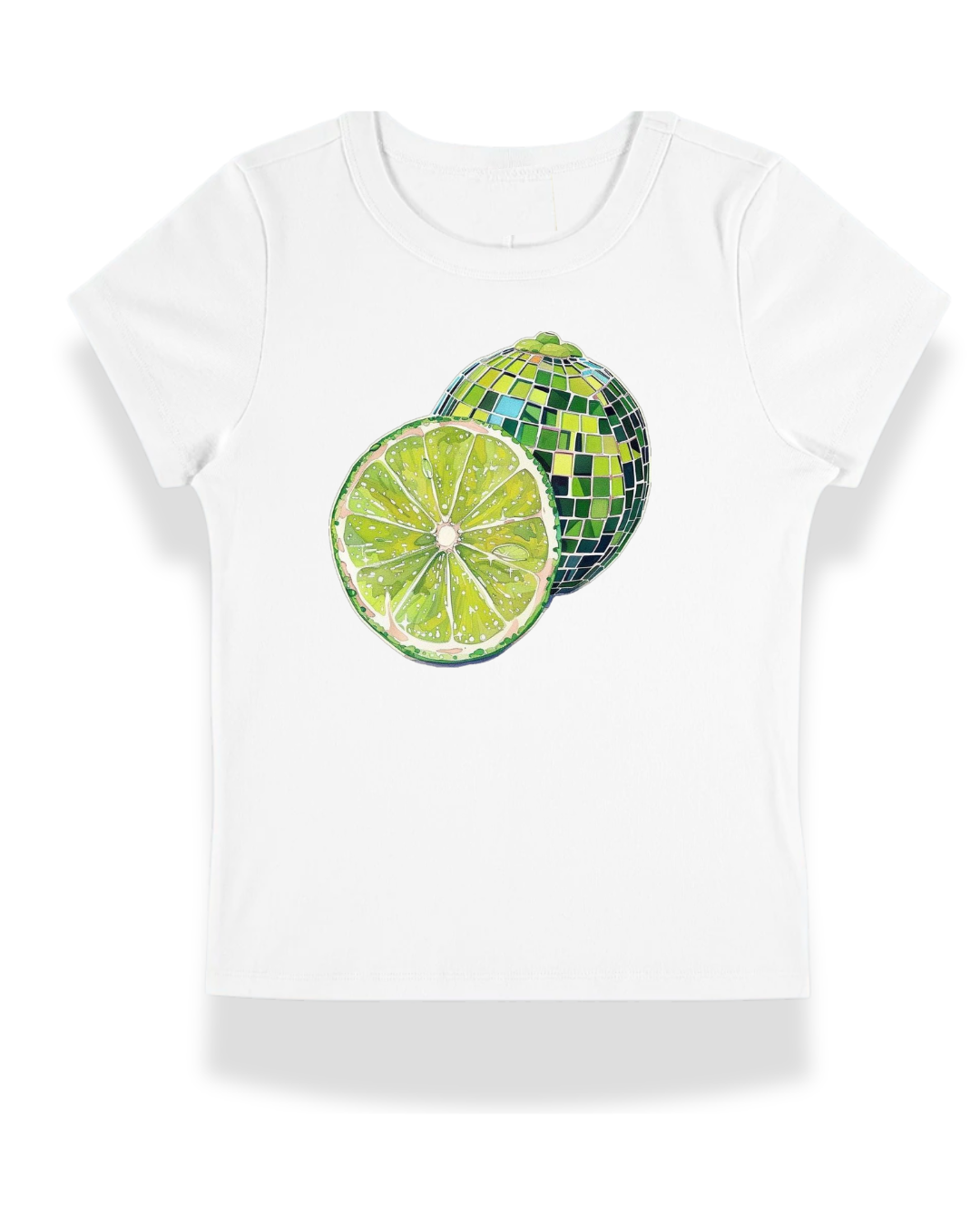 Green Disco Melon Baby Tee