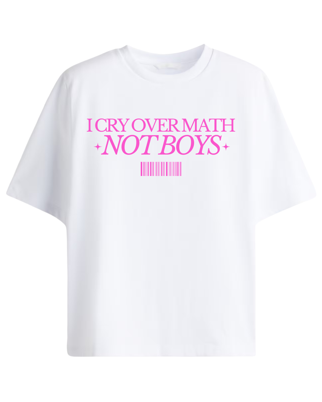 Cry Over Math Oversized Tee