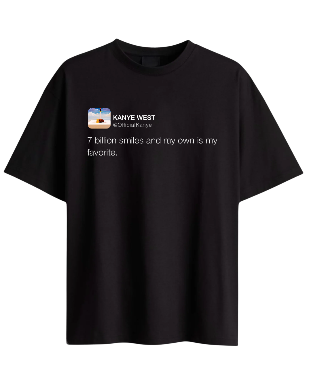 7 Billion Smiles Oversized Tee