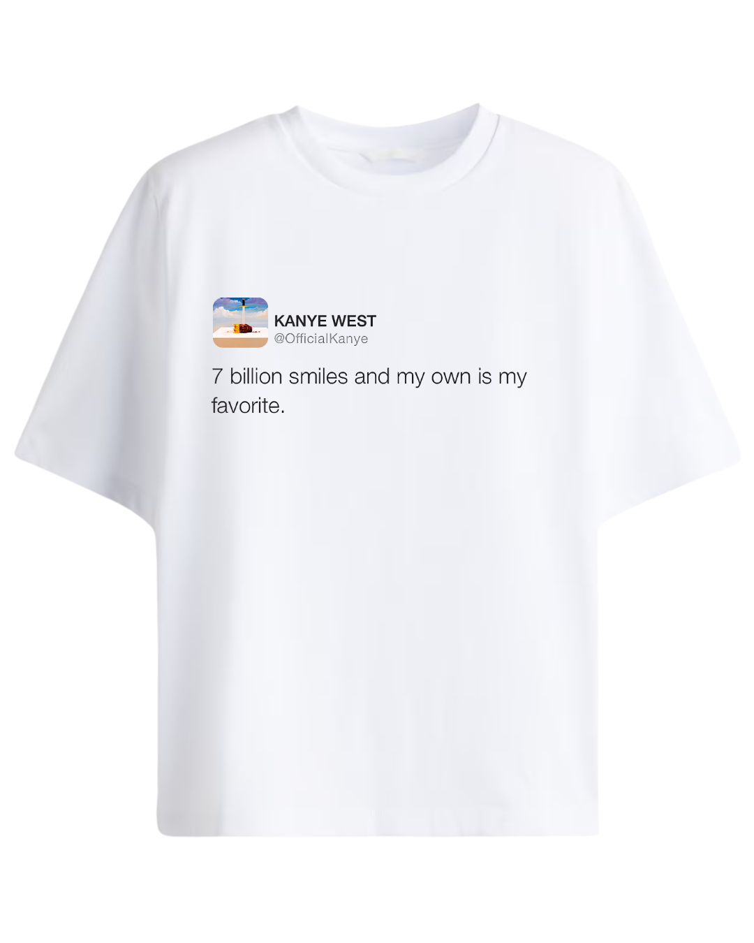 7 Billion Smiles Oversized Tee