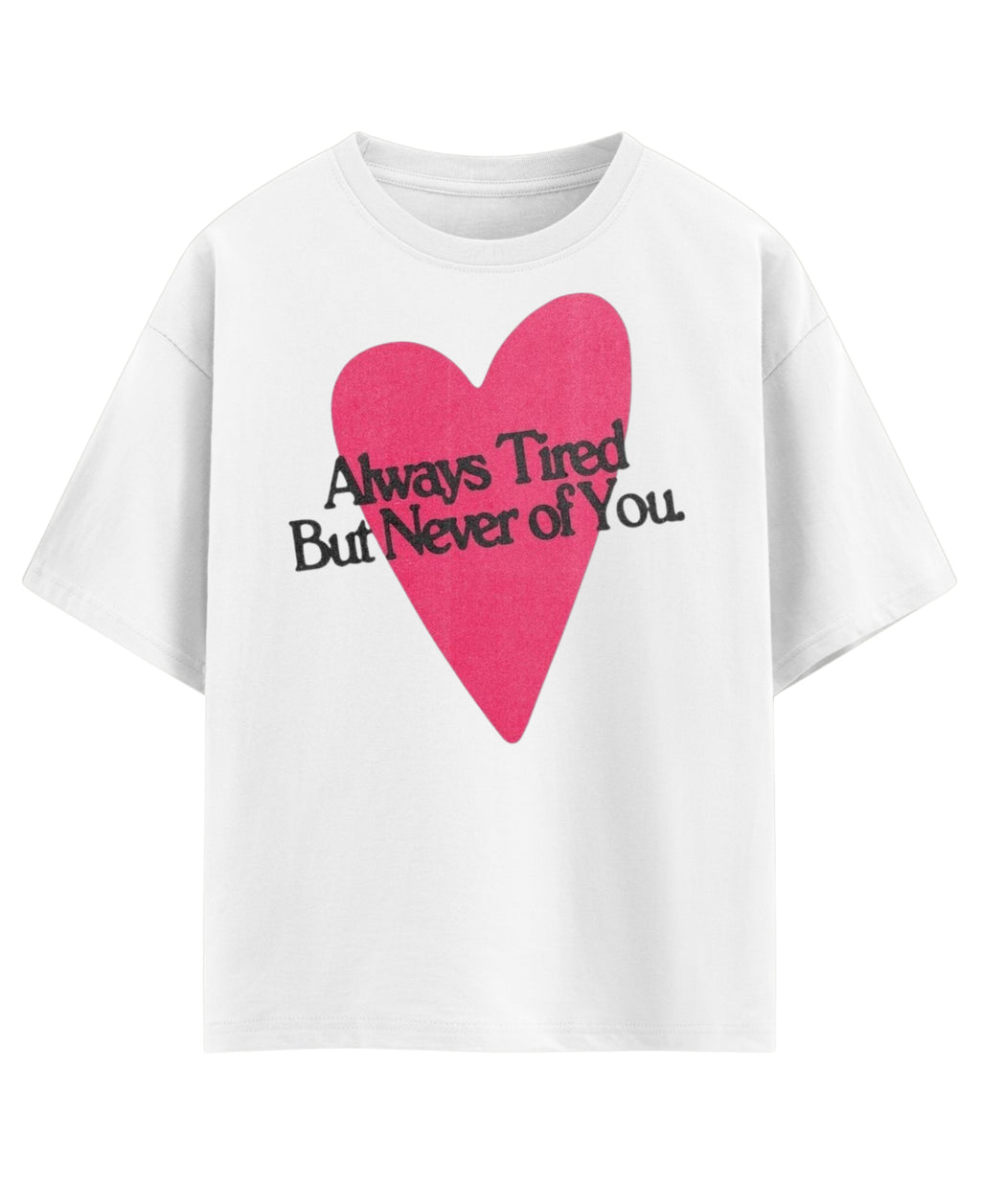 White Oversized T-shirt Front Design