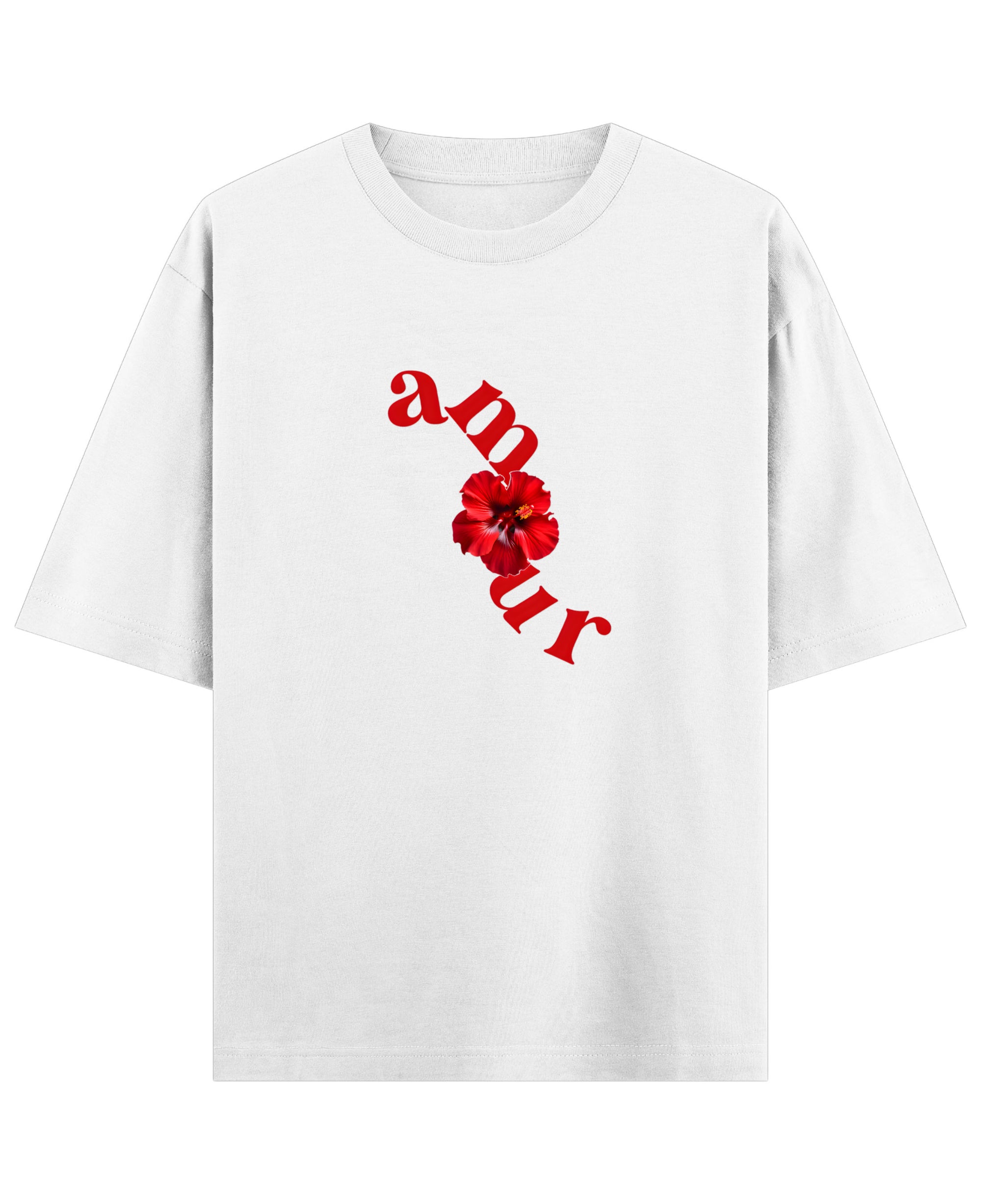 White Oversized T-shirt Front Design