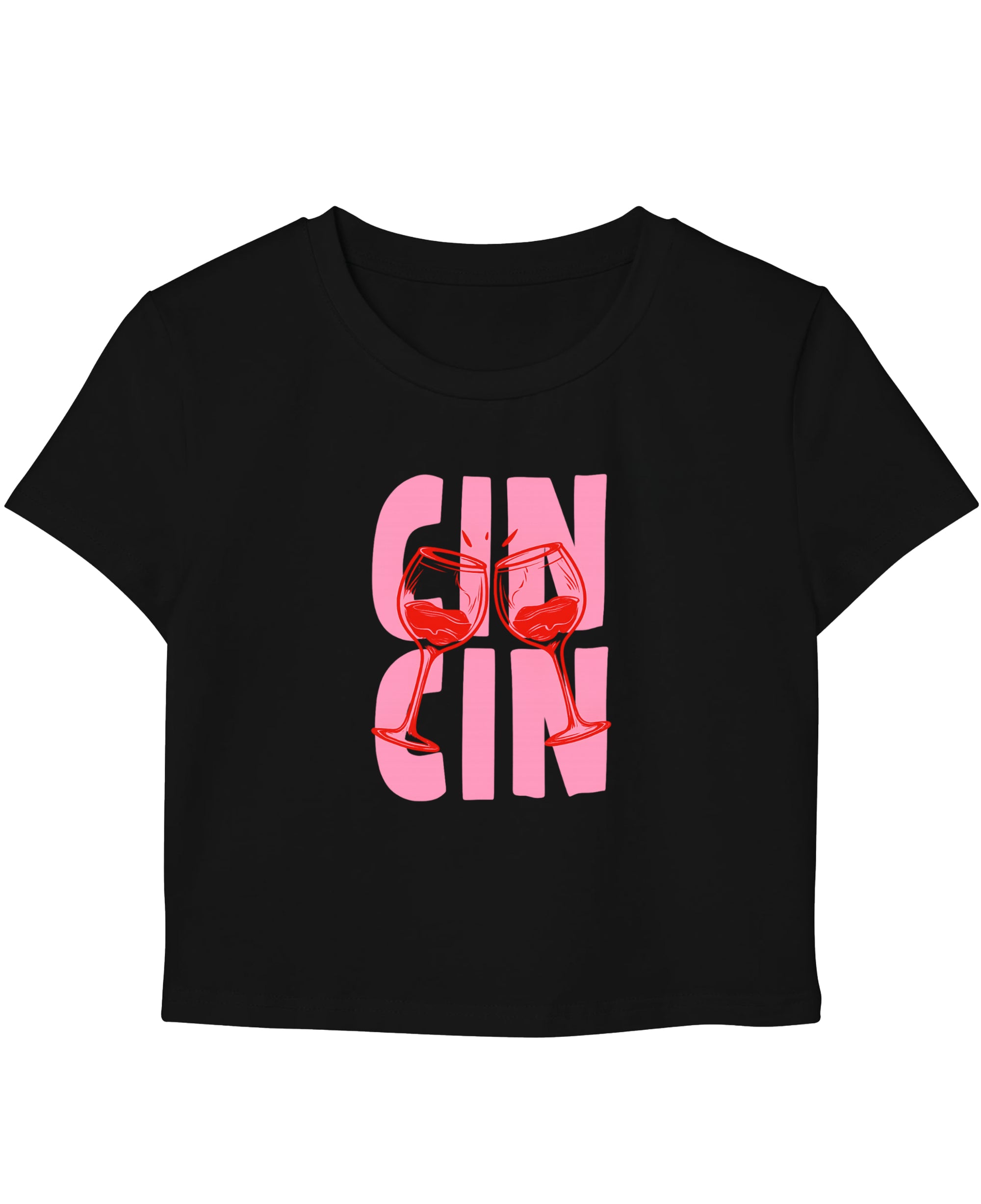 Black Baby Tee Front Design
