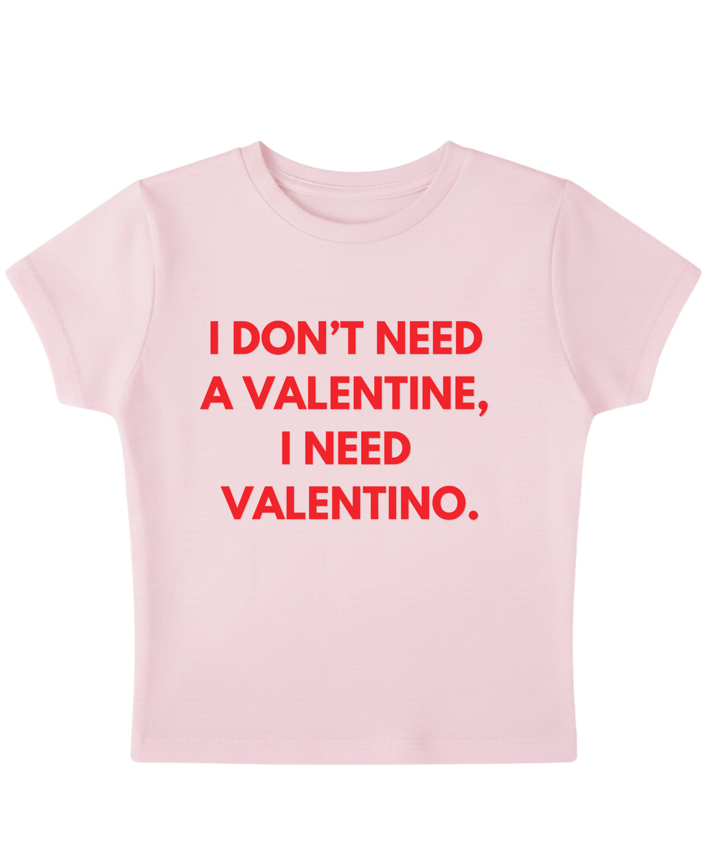Baby Pink Baby Tee Front Design