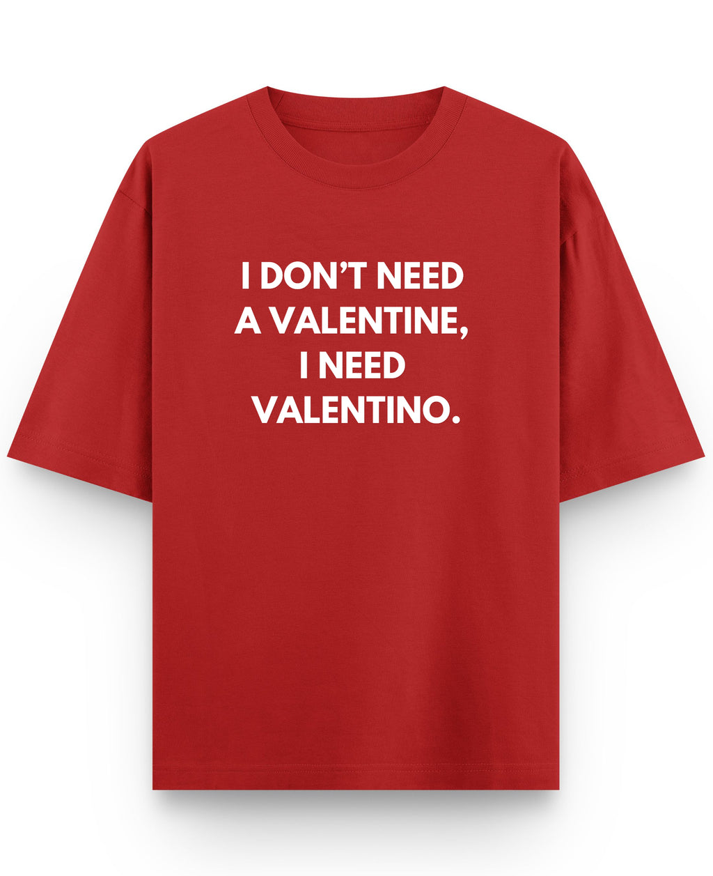 Red Oversized T-shirt Front Design