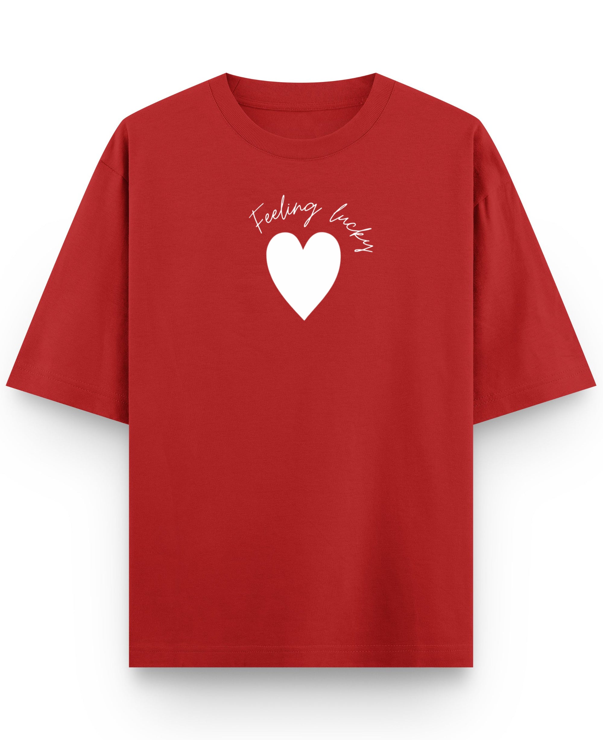 Red Oversized T-shirt Front Design