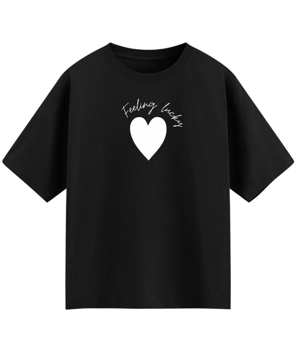 Black Oversized T-shirt Front Design