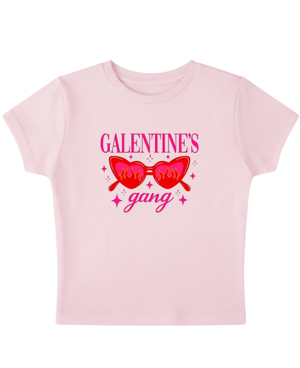 Baby Pink Baby Tee Front Design