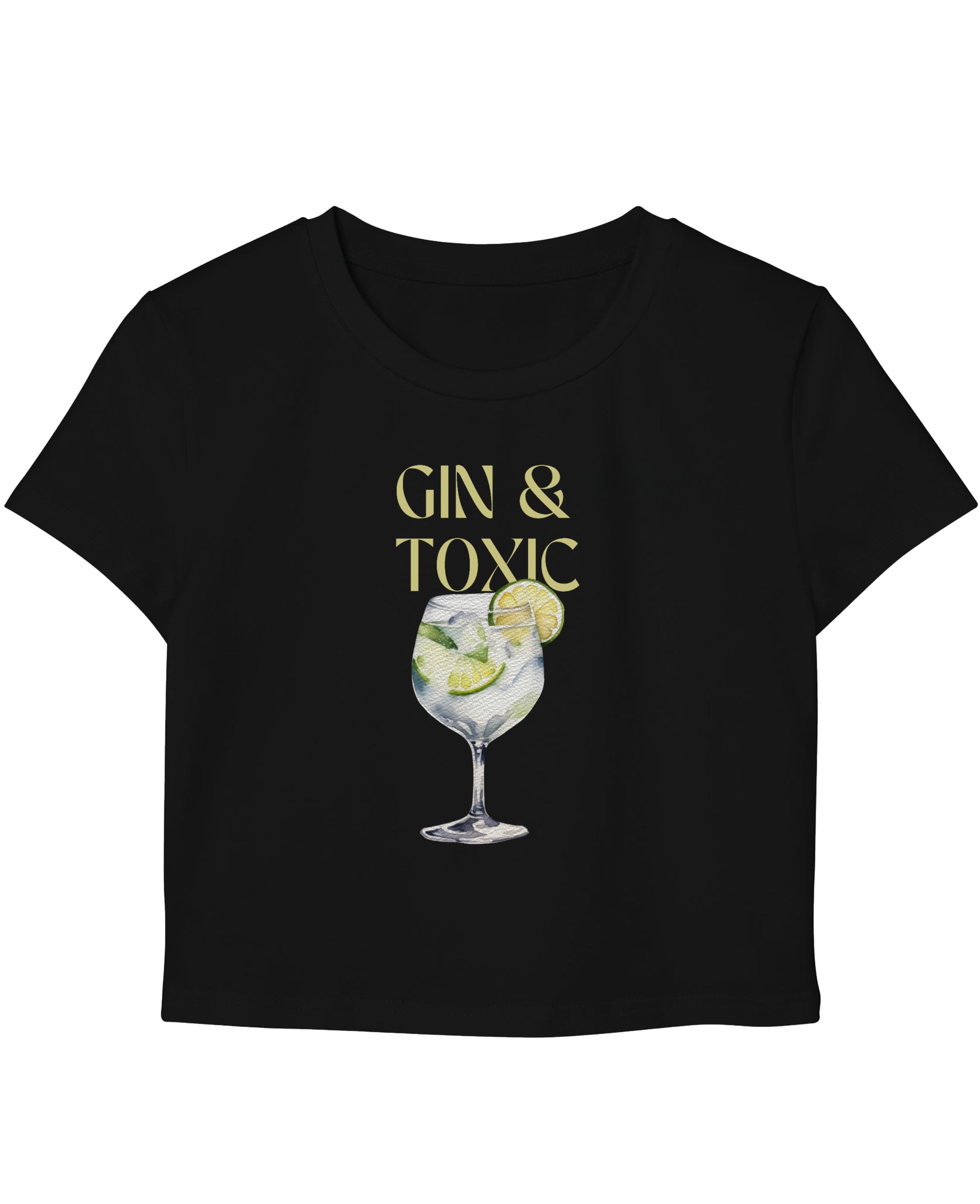 Black Baby Tee Front Design