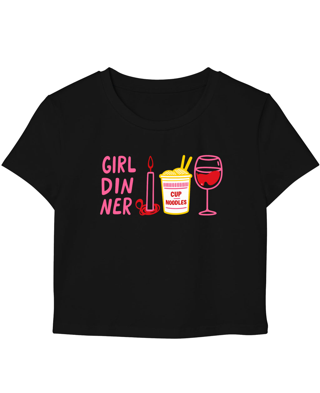 Black Baby Tee Front Design