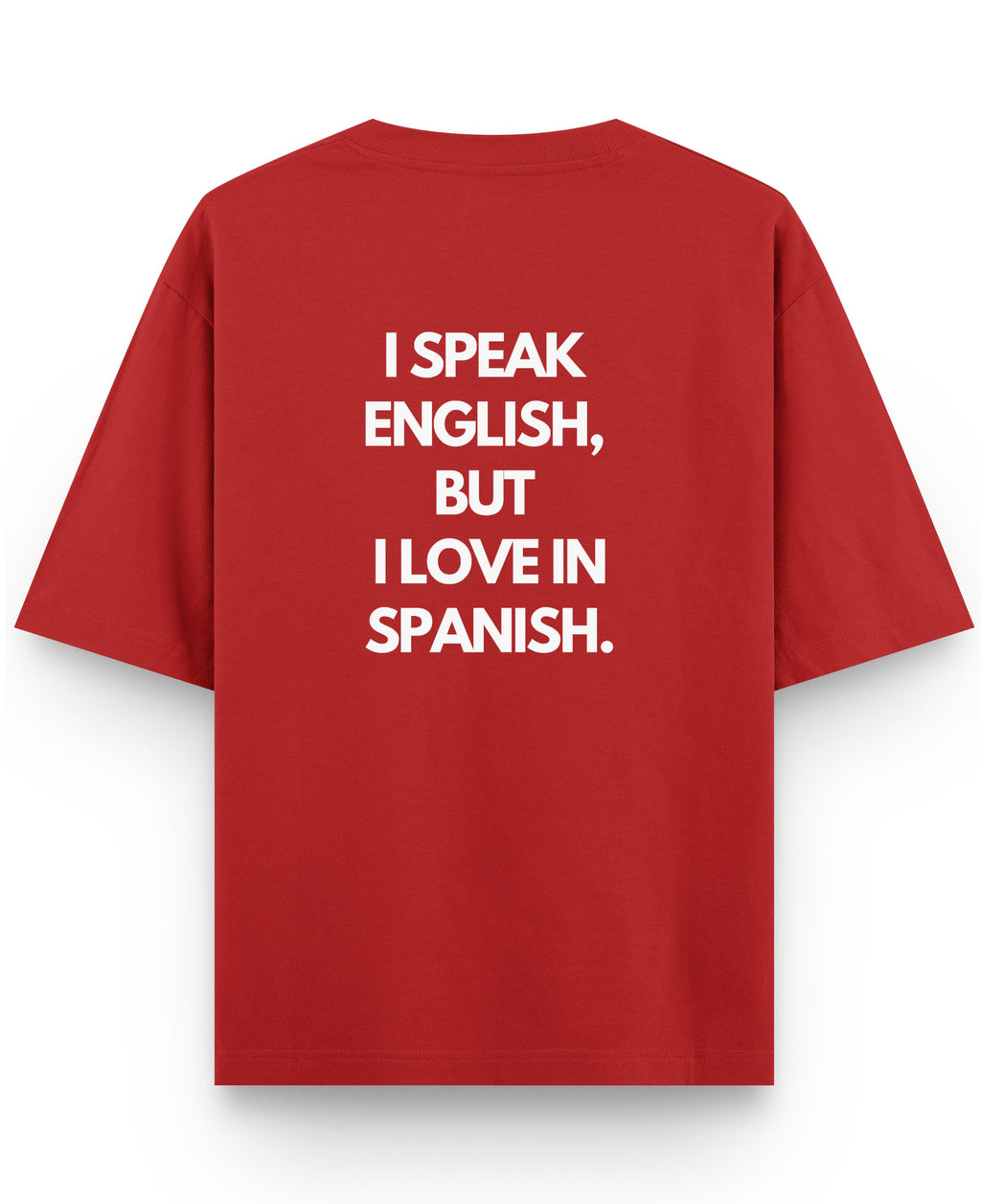 Red Oversized T-shirt Back Design