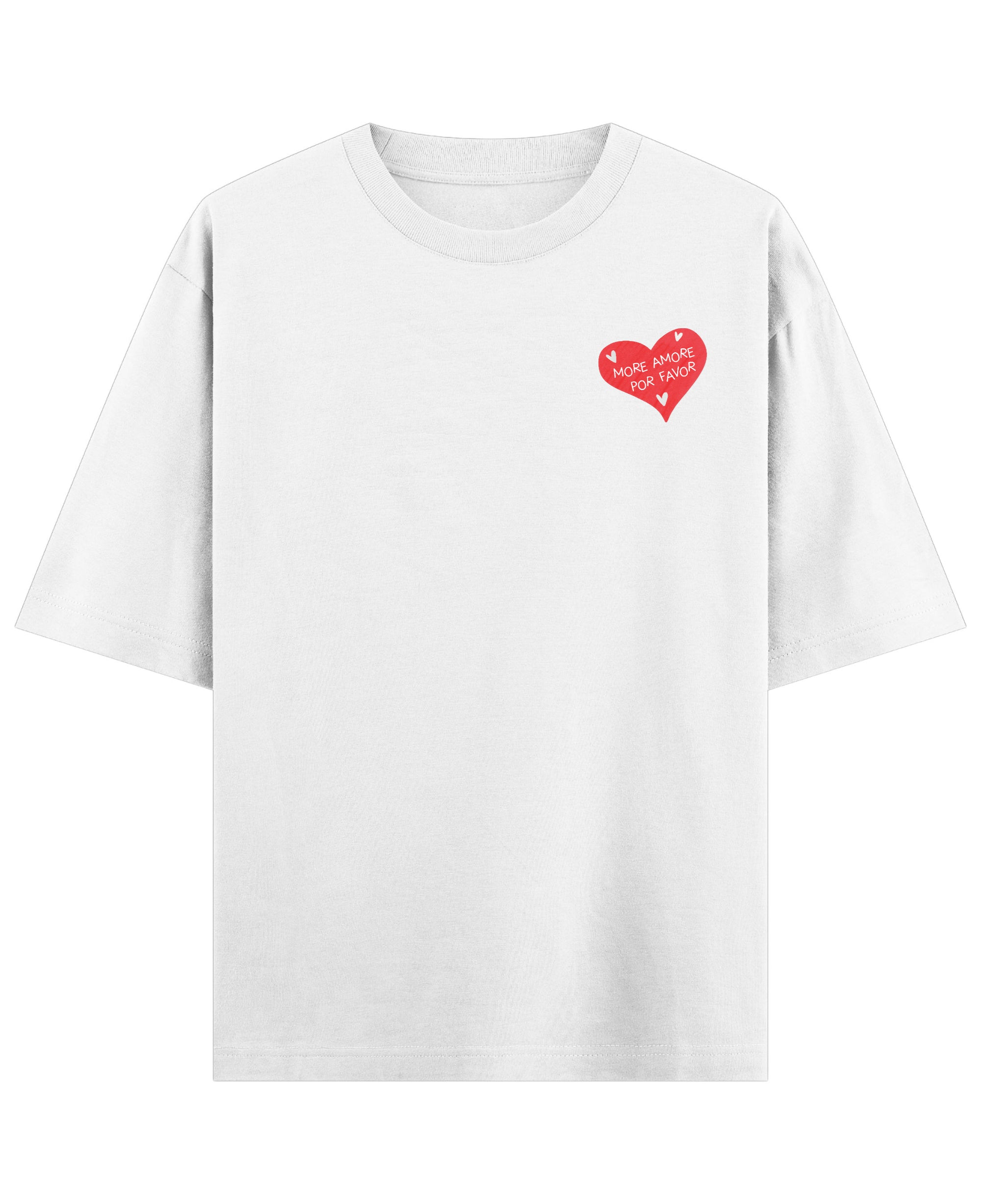 White Oversized T-shirt Front Design