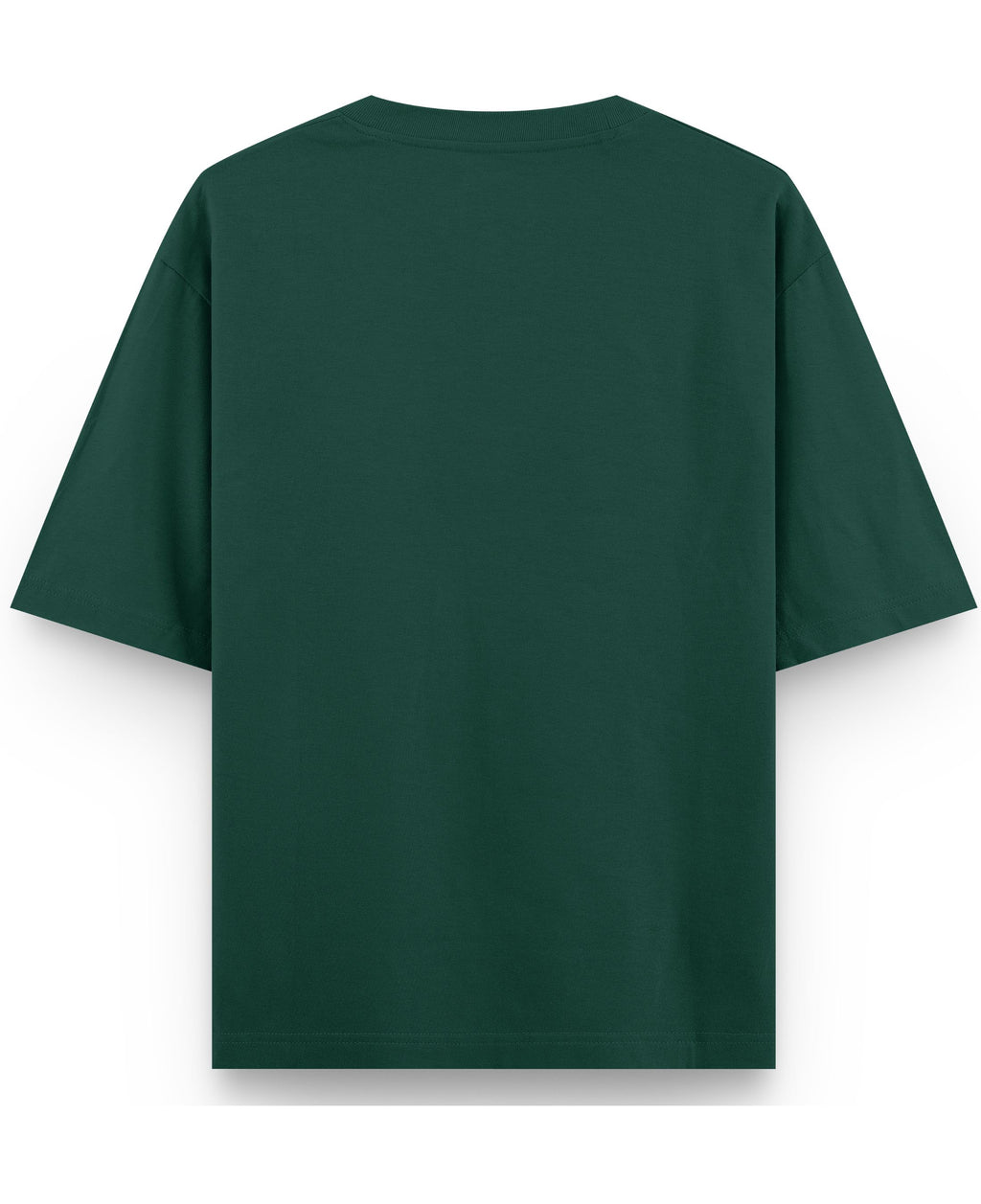 Bottle Green Oversized T-Shirt Back Design