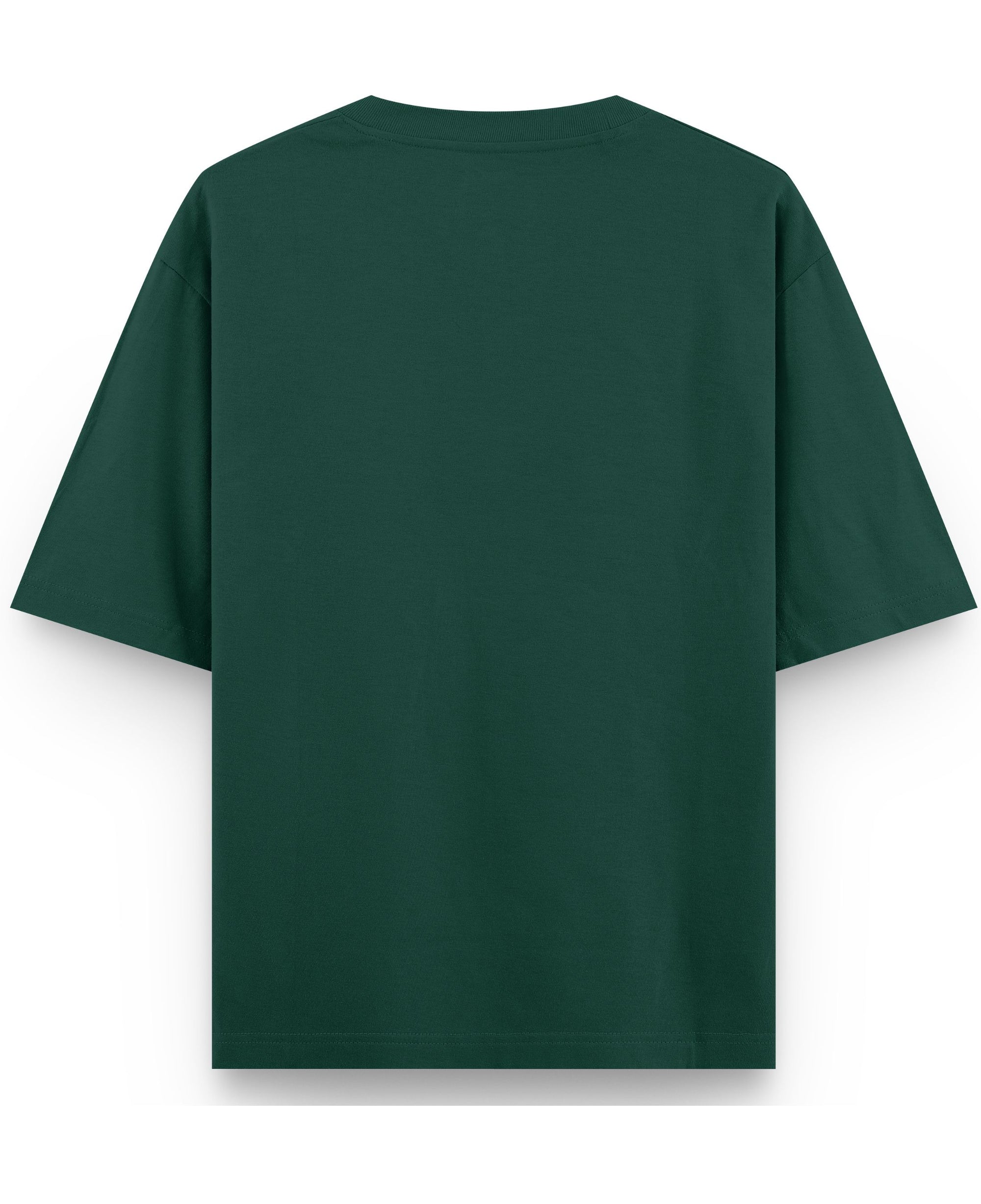 Bottle Green Oversized T-Shirt Back Design