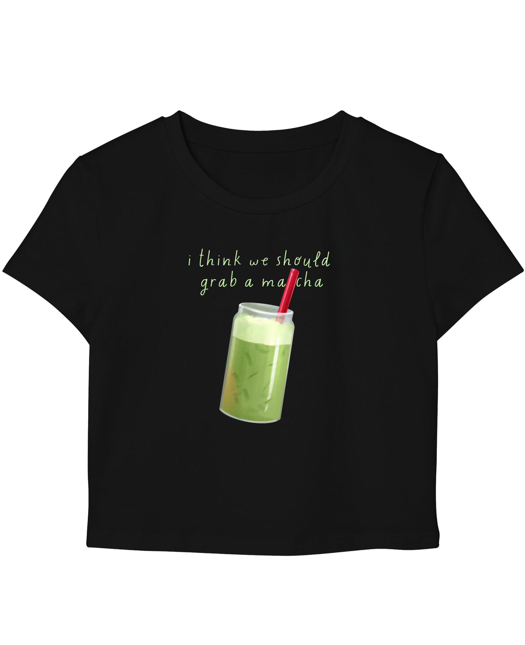 Black Baby Tee Front Design