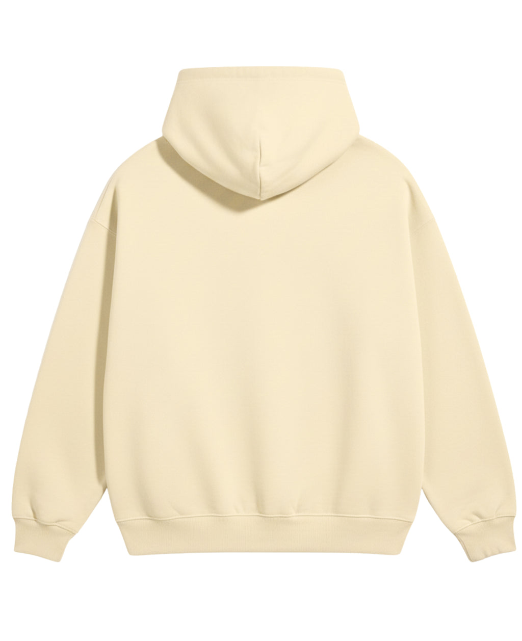 Cream Oversized Hoodie Back Design