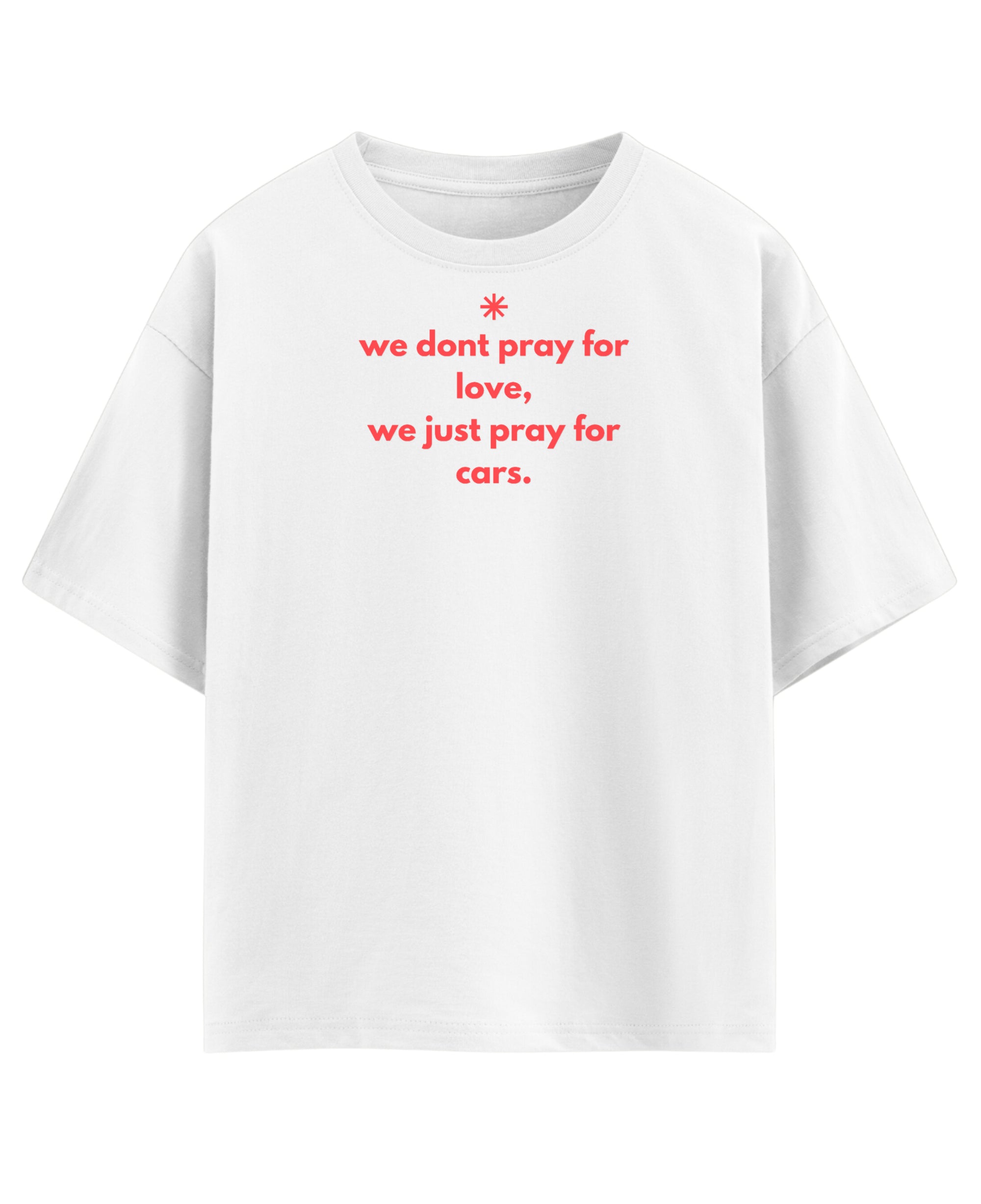 White Oversized T-shirt Front Design