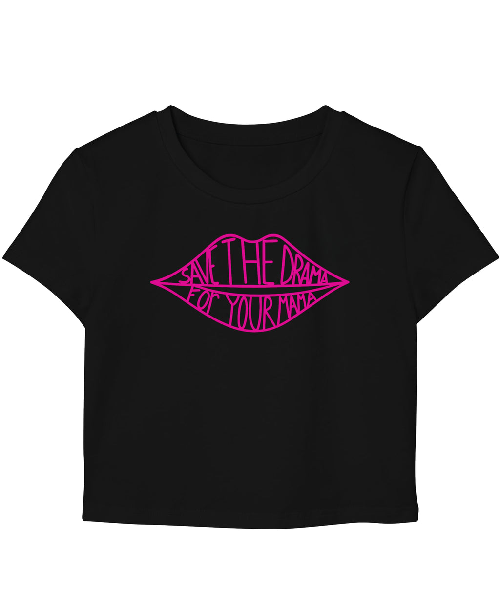 Black Baby Tee Front Design