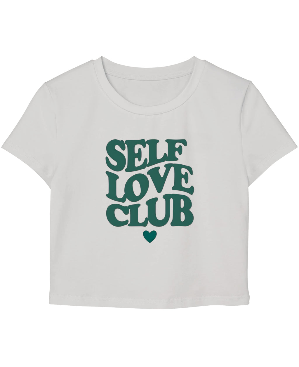 White Baby Tee Front Design