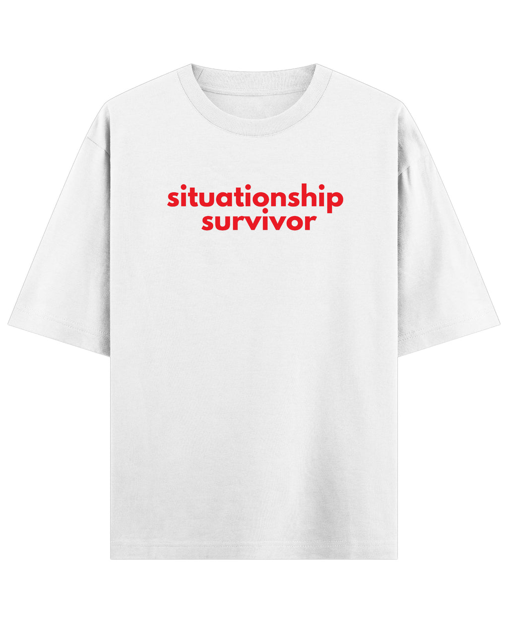 White Oversized T-shirt Front Design