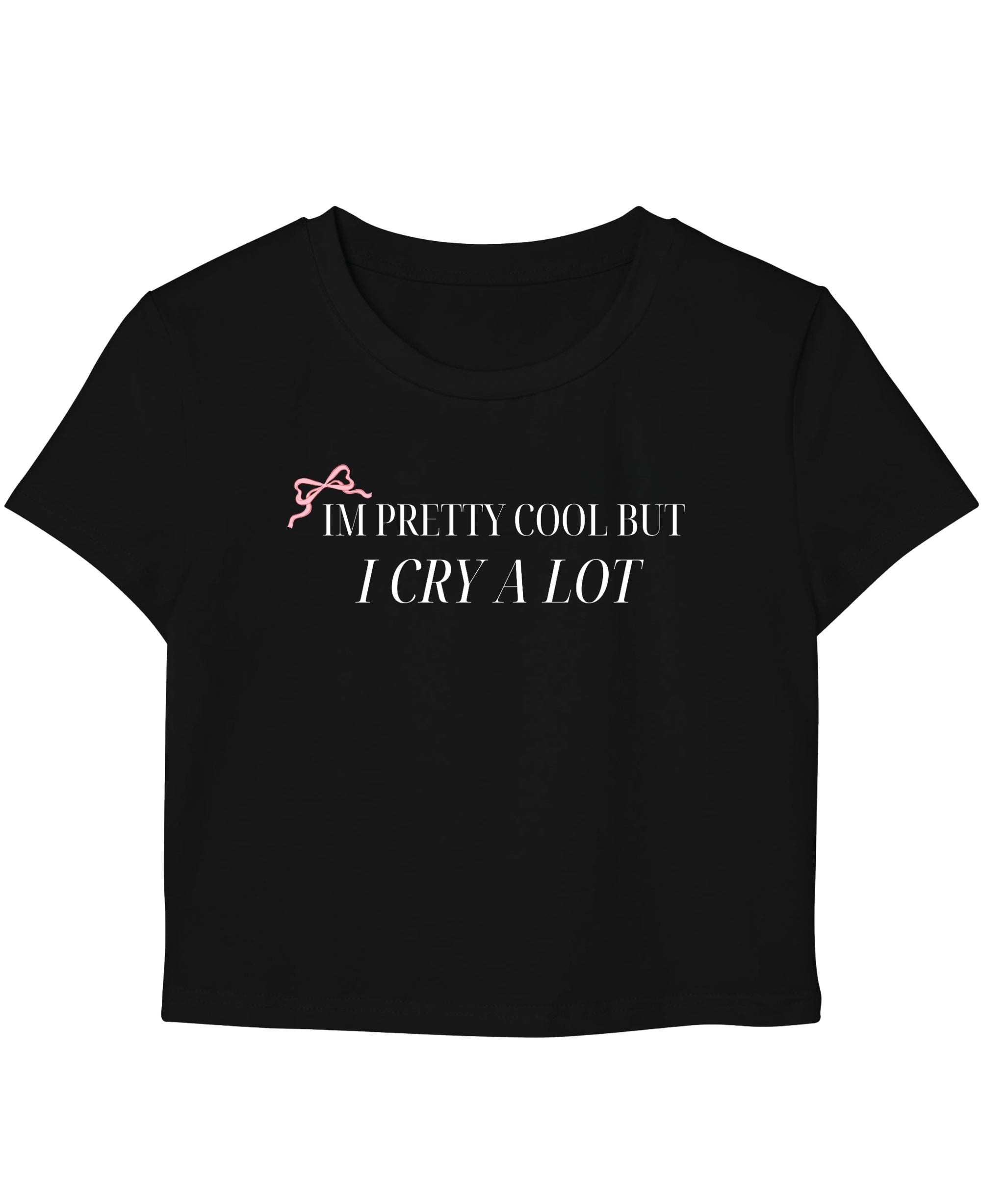 Black Baby Tee Front Design