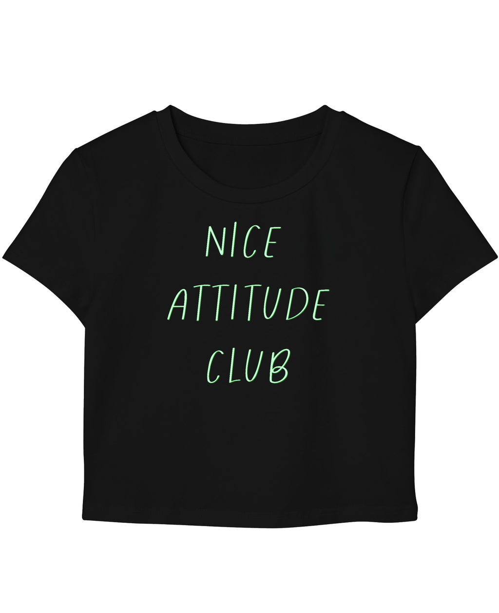 Black Baby Tee Front Design