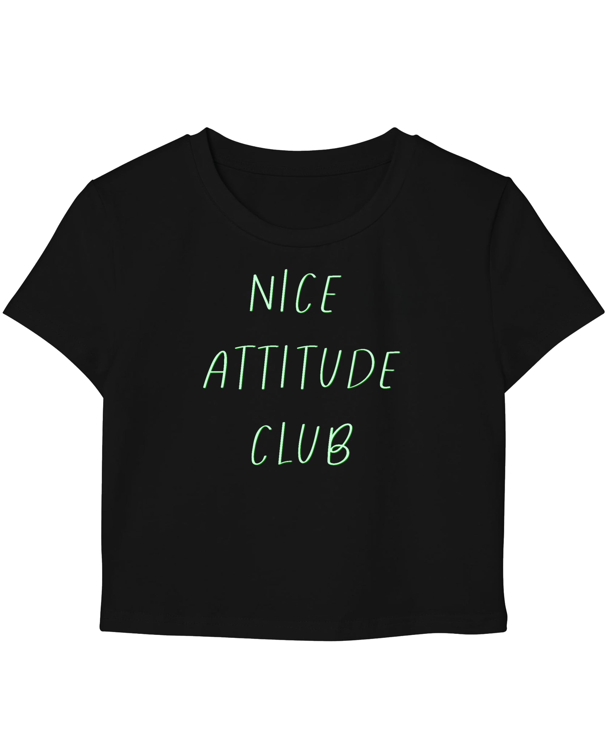 Black Baby Tee Front Design