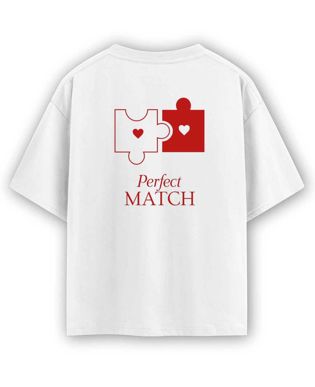 White Oversized T-shirt Back Design