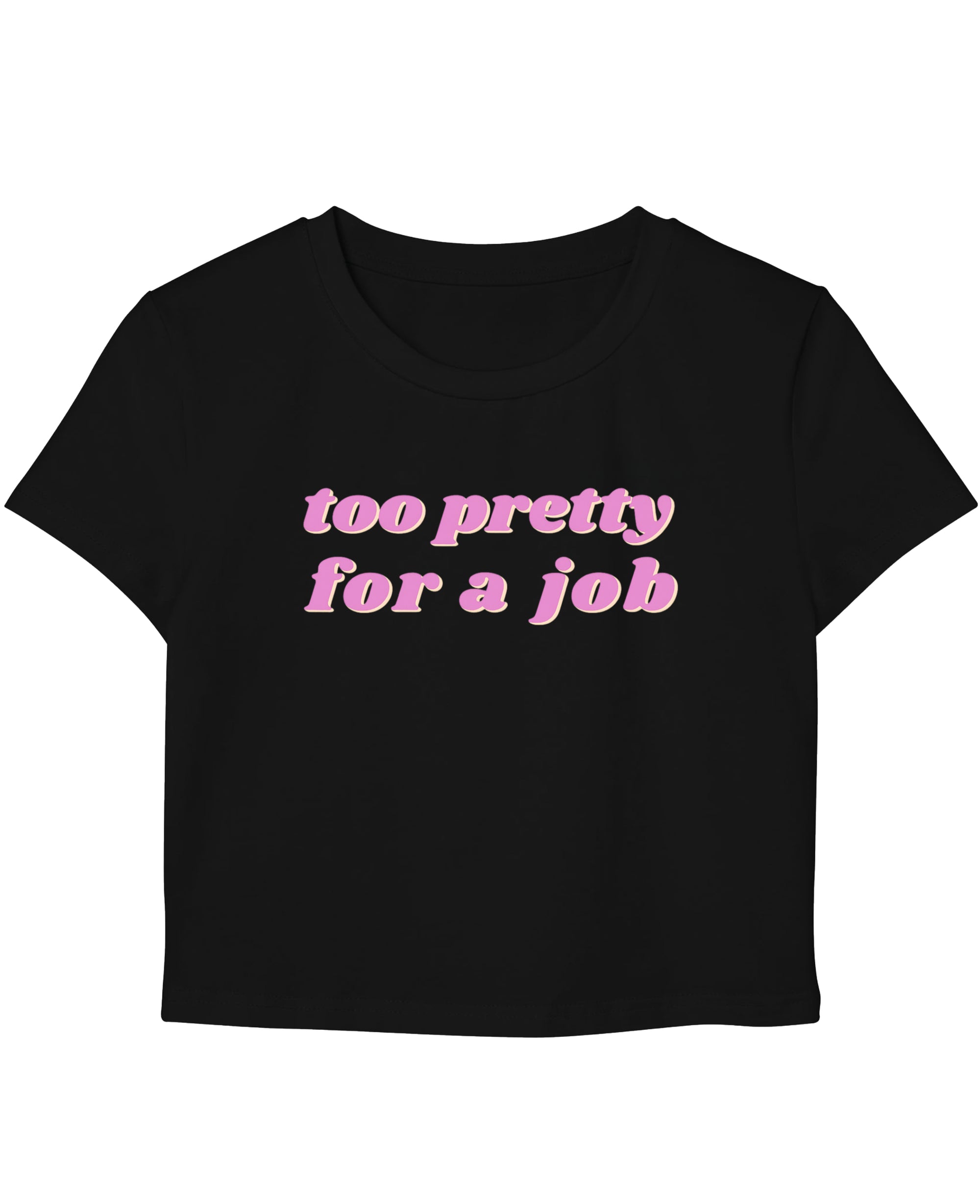 Black Baby Tee Front Design