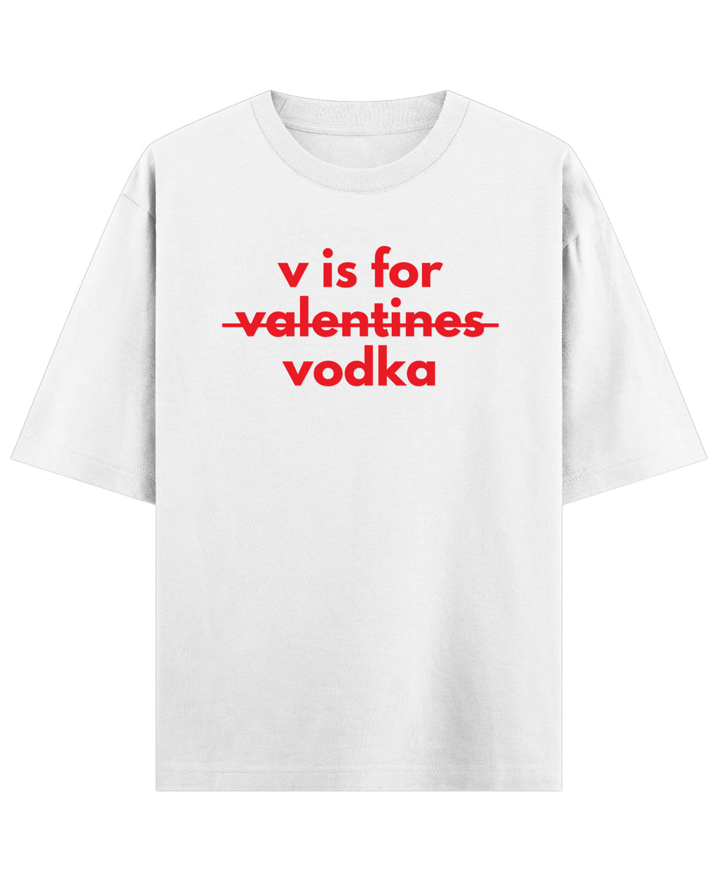 White Oversized T-shirt Front Design